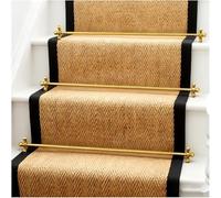 Tiges en laiton pour fixation de tapis d'escalier - Fixation sécurisée des tapis d'escalier avec système de fixation (3 pièces, 56 cm/22") - Accessoires antidérapants pour des marches d'esca