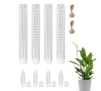 Tiges en mousse empilables de 64 cm - Design en maille pour grimpantes - Pour orchidées, tomates, grimpantes, jardinage, pot de fleurs, jardinière, intérieur et