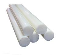Tiges En Nylon Lot de 2 tiges en nylon PA6 blanches résistantes à l'usure, tiges cylindriques solides et résistantes pouvant être coupées de diamètre 4 à 50 mm(Diameter 10mm,Length 50cm)