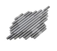Tiges filetées à double filetage en acier, Vis à Goujon Double Extrémité Tige Filetée M4 304 Acier Inoxydable DIN835 12 Pièces M4x190-250mm(4Pcs M4x190)