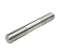 Tiges filetées à double tête en acier inoxydable, 10 pièces - M2 M2.5 M3 M4 M5 M6 - Vis à double tête for applications industrielles(M4 35mm)