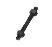 Tiges filetées doubles en acier au carbone de grade 8 M8, M10, M12, jeu d'écrous hexagonaux - Compatible GB901 et DIN934(90mm,M8 1pc (set))