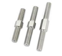 Tiges filetées doubles M4 - Vis à goujon en acier inoxydable, filetage gauche et droit, 5 pièces(M4x40mm)