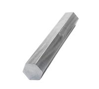 Tiges hexagonales pleines en alliage d'aluminium 6061 à faible dilatation thermique, distance de 4 à 16 mm, 2 pièces(13x500mm)
