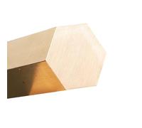 Tiges hexagonales solides en laiton H59, 50 cm (19,6 pouces) de long, côté opposé: 17 mm.(Opposite side:18mm)