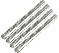 tiges métalliques, Tiges rondes en acier inoxydable, lot de 4, diamètre 5,5-8 mm, longueur 500, for maquettes et loisirs créatifs(Diameter 6.5mm)