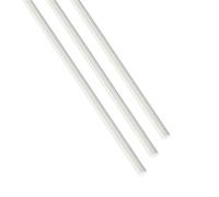Tiges rondes en fibre de verre FRP, 3 pièces, for sacs de moulins à vent, barre en plastique blanc, bâton circulaire d'ingénierie de 20 pouces(1.5mm)