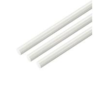 Tiges rondes en fibre de verre FRP, 3 pièces, for sacs de moulins à vent, barre en plastique blanc, bâton circulaire d'ingénierie de 20 pouces(6mm)