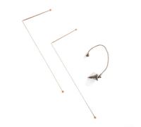 Tiges télescopiques de radiesthésie en cuivre avec pendentif 99 9 pour la recherche d'objets perdus et les applications de thérapie énergétique (A)