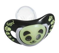 Tigex 2 Sucettes Smart Night En Silicone Taille 18 Mois+ Panda Phosphorescente