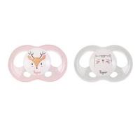 TIGEX 2 Sucettes Soft Touch Silicone Taille 18m+ Biche chat Fille Neutre G