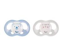 TIGEX 2 Sucettes Soft Touch Silicone Taille 18m+ Ourson Chat G