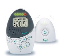 Tigex Babyphone Easy Protect Plus, Écoute-bébé Rechargeable avec mode Eco, Talkie-Walkie, Berceuse et Veilleuse