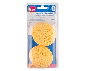 Tigex Éponges Végétales Boule Bébé | Kits de Toilettes | Lot de 2