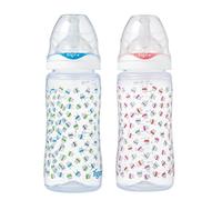 Tigex Intuition Biberon Ouverture Large Premier Âge en Silicone 300 ml Pour 0-6 Mois