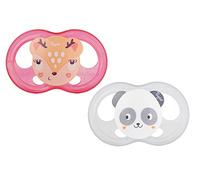 TIGEX 2 Sucettes Soft Touch Silicone Taille 18m+ Biche chat Fille Neutre G