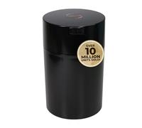 Tightpac America, Inc. Boîte de Conservation sous Vide Coffeevac, 450 g, pour Le café, teinté Bleu, Plastique, Black Cap & Body, 1.85-Liter/1.6-Quart