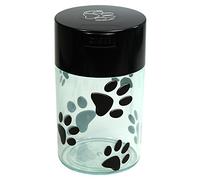Tightpac America, Inc. Pawvac 170,1 Gram Emballé sous Vide récipient Stockage Aliments pour Animaux ; Noir Capuchon et Corps Clair/Noir Paws