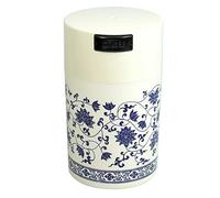 Tightpac America, Inc. Teavac Boîte à thé scellée sous Vide Motif Floral Blanc 177 ML