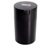 Tightvac - récipient hermétique de 28,3 g à 170 g, Multi-Usage pour Marchandises sèches, Nourriture, et Herbes, Plastique, Black Cap & Body, .57-Liter/6 Ounce