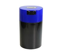 Tightvac - récipient hermétique de 28,3 g à 170 g, Multi-Usage pour Marchandises sèches, Nourriture, et Herbes, Plastique, Dark Blue Cap Black Body, .57-Liter/19-Fluid Ounce