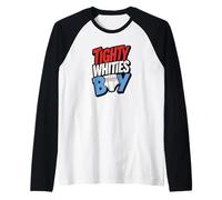 Tighty Whities Slip Classique rétro Amusant pour garçon Manche Raglan