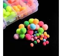 Tigofly 1 boîte de 10 couleurs UV 2 tailles pour pêche à la mouche, à la truite, à la mouche (petit 0,5 cm)