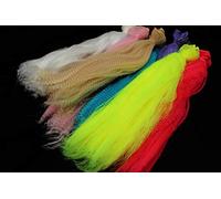 Tigofly 8 couleurs longues ondulées en nylon synthétique crépus bouclés fibre de cheveux Clouser Minnow Streamer Pêche à la mouche Matériaux de fixation