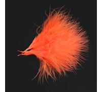 Tigofly Lot de 100 plumes de marabout de dinde 21 couleurs - En laine - Orange fluo
