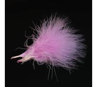 Tigofly Lot de 100 plumes de marabout de dinde 21 couleurs - En laine - Violet clair