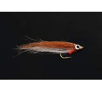 Tigofly Lot de 12 leurres de pêche à la mouche Marron/fuchsia/jaune - Pour saumon, truite, truite, méné - Taille 2 (marron)