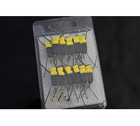 Tigofly Lot de 12 mouches sèches en mousse pour pêche à la mouche Taille 4 (jaune)