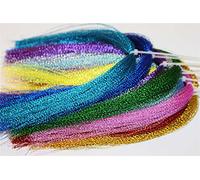 Tigofly Lot de 17 paquets de guirlandes holographiques en cristal Flash Krystal Flashabou Sparkle Dry Streamer pour pêche à la mouche