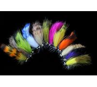 Tigofly Zonker Lot de 12 leurres de pêche à la Mouche à tête lestée pour Saumon Truite 6,3 cm