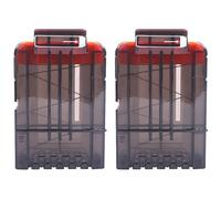 TiGog Lot de 2 chargeurs à clip pour Nerf N Strike - 6 fléchettes - Recharge rapide - Pour fusils jouet Nerf N-Streik Elite Series - Noir