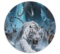 Tigre 1000 Pieces Jigsaw Puzzles for Adults Challenging Game Stress Relieving Entertainment Exercise The Memory of The Brain for Men, Women, Elders, Seniors 1000pcs (67.5x67.5cm)