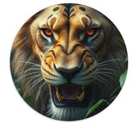 Tigre 1000 Pièces Puzzle Rond Animauxs Das Tier Wild Animauxs Beast Adultes Et Enfants Célébrités Unique Activité Familiale 1000pcs (67.5x67.5cm)