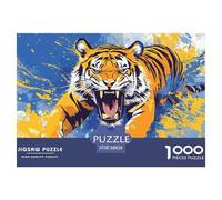 Tigre 1000 Pieces Style Artistique Jigsaw Puzzles for Adults Educhational Games Stress Relieving Entertainment Exercise The Memory of The Brain for The Whole for Women, Gifts for Me