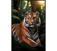 tigre, animal point de croix kit complet debutant adulte enfant kit point de croix Broderie DIY Arts Crafts Motif pré-imprimé 40×50cm