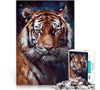 Tigre Artistique Puzzles pour Adultes 2000 pièces Jeu Familial Anti-Stress Défi Difficile Cadeau d'anniversaire, Cadeaux 70x100cm