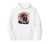 Tigre avec Fleurs de Cerisier Sweat à Capuche