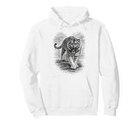 Tigre Blanc aux Yeux Bleus Sweat à Capuche