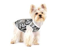 Tigre Blanc d'hiver,T-Shirt sans Manches en Coton pour Animaux de Compagnie, Gilet Respirant, Extensible et Doux,M