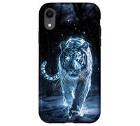 Tigre blanc mystique dans la neige Coque pour iPhone XR
