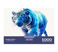 Tigre Blanc Puzzle 1000 Pièces Cadeau Unique Jeu ÉduChatif Défi Jouet À De Qualité Supérieure Peinture Art pour Adultes Et Enfants 52x38cm/1000pcs
