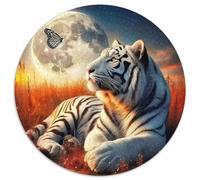 Tigre Blanc Puzzle 1000 Pièces pour Adultes Et Enfants Thème Animal Puzzle De Qualité Supérieure Jouets De Jeu Stimulants Jeu Relaxant 1000pcs (67.5x67.5cm)
