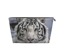 Tigre Blanc, Trousse de Toilette Trousse de Maquillage Sac à cosmétiques Trousse de Toilette de Voyage Portable