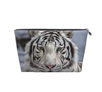 Tigre Blanc, Trousse de Toilette Trousse de Maquillage Sac à cosmétiques Trousse de Toilette de Voyage Portable