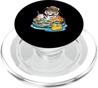 Tigre Boba Perle Thé au Lait Tigres PopSockets PopGrip pour MagSafe
