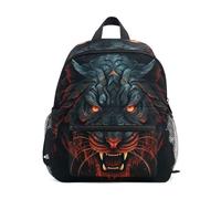 Tigre Cool Animal Noir Sac à Dos Enfant Sac a Dos Fille Garçon 2-7 Ans Cartable Mini Sac Ecole Maternelle Enfants Préscolaire Voyage